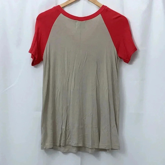Women’s Judith March V-Neck Short Sleeve Raised On Hank Shirt Size Small EUC - Picture 4 of 7